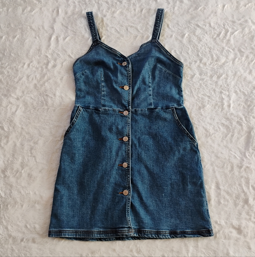 I&M Black Label Denim Button Down Dress